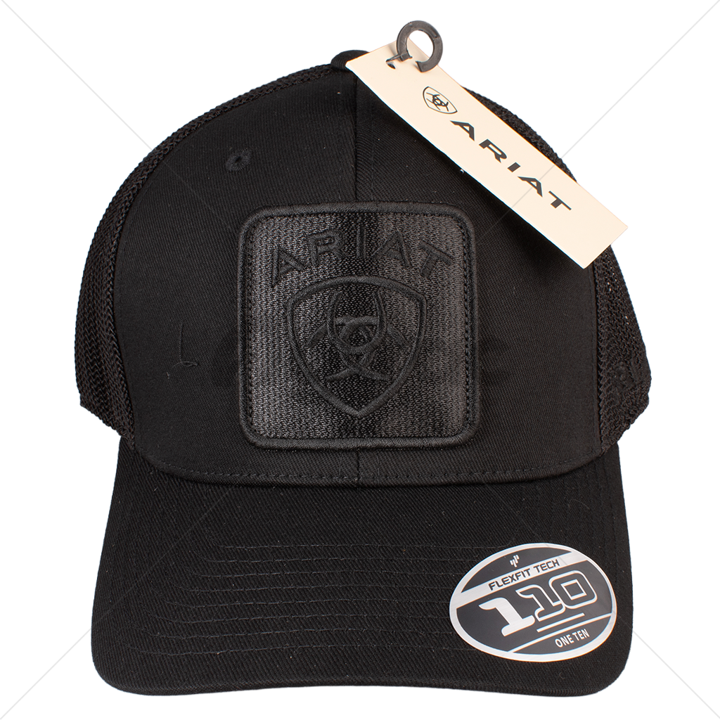 Gorra Ariat Work Negra Flexfit 110 Parche Bordado (A300064301)