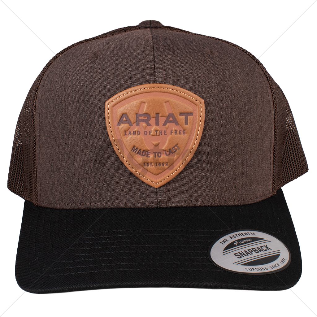 Gorra Vaquera Ariat Hooey Trucker Café con Negro (A300065402)