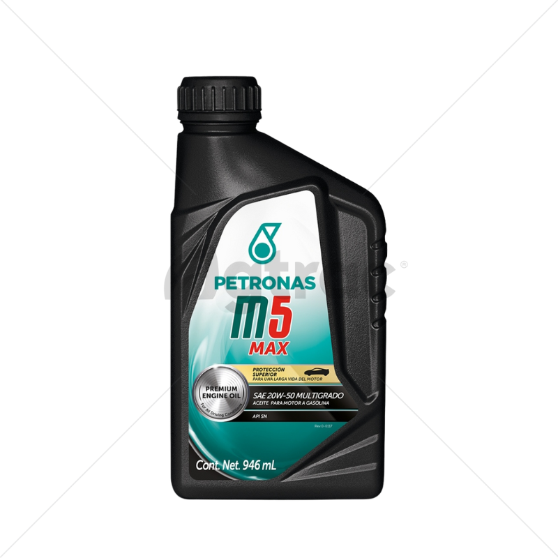 ACEITE PETRONAS M5 MAX 20W-50 1 LITRO MULTIGRADO PARA MOTOR A GASOLINA (18231612)