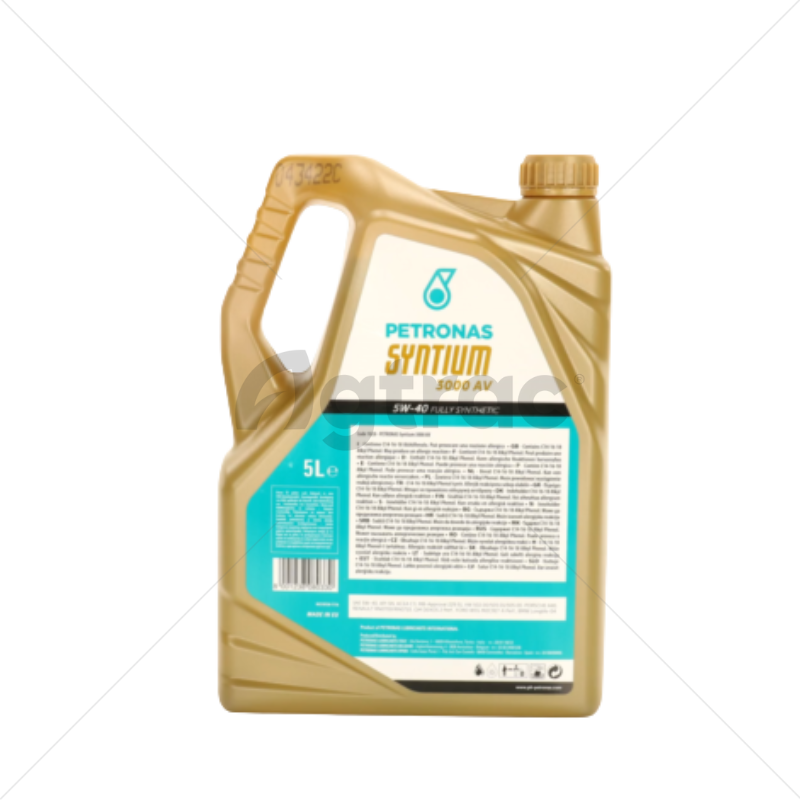 ACEITE PETRONAS SYNTIUM 5W-40, 5000, DE 5 LITROS PARA MOTOR A GASOLINA (18155015)