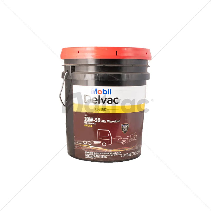 ACEITE MOBIL DELVAC LEGEND DE 19 LITROS 20W-50 DE ALTA VISCOSIDAD | ACEITE PARA MOTORES A DIÉSEL (127763)