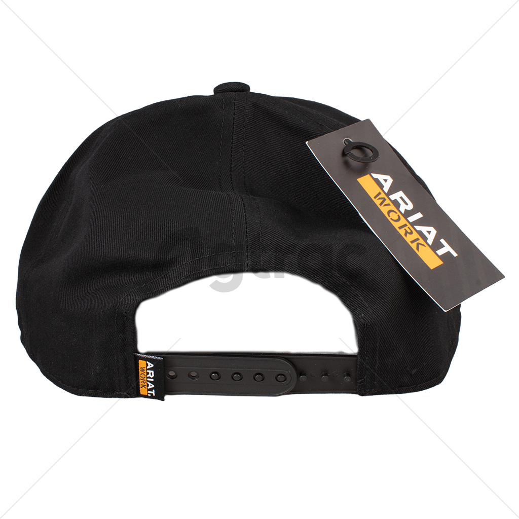 Gorra Ariat Work Color Negro con Letras Blancas (A290002501)