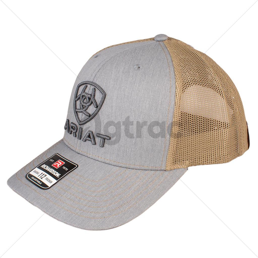 Gorra Ariat Work Color Gris con Beige (A300012008)