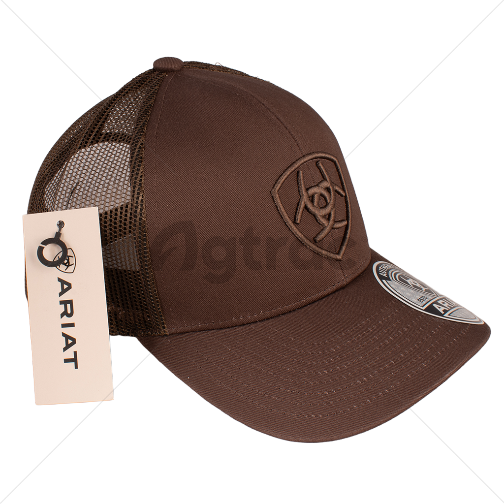 Gorra Ariat Marrón con Logo Shield Bordado (A300053002)