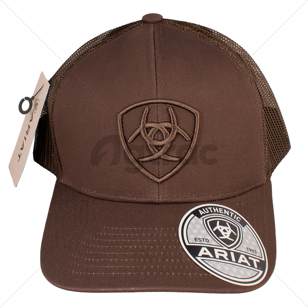 Gorra Ariat Marrón con Logo Shield Bordado (A300053002)