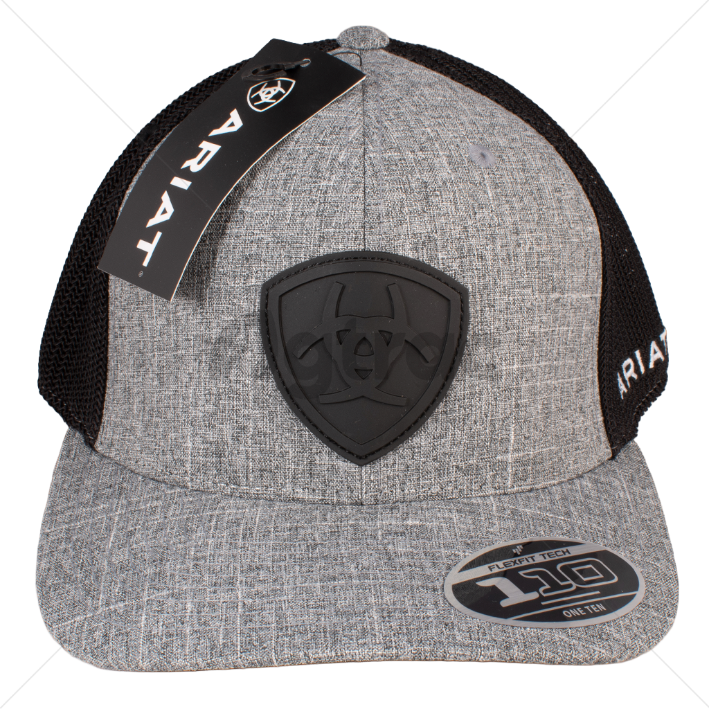 Gorra Ariat Work Flexfit 110 Color Gris con Negro (A300054007)