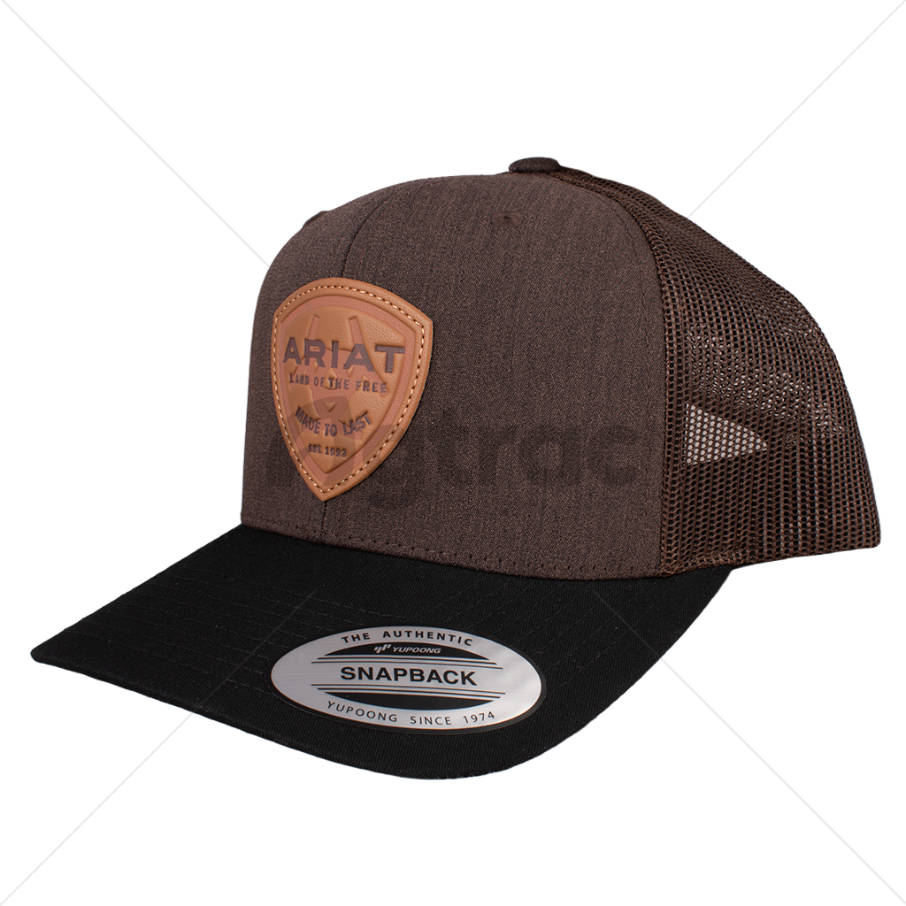 Gorra Vaquera Ariat Hooey Trucker Café con Negro (A300065402)