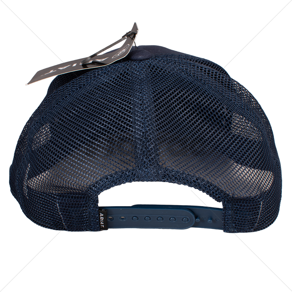 Gorra Trucker Ariat Work color Azul con Logo Azteca (A300081203)